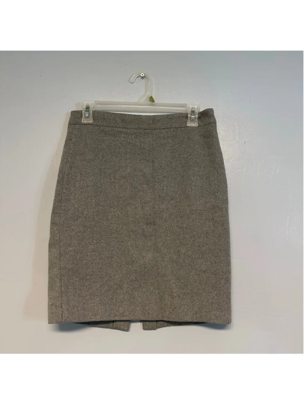 Women's J.Crew Gray Wool Blend Pencil Skirt Size 2 waist 30” career office